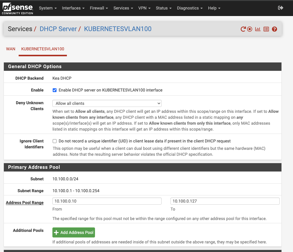 DHCP Config