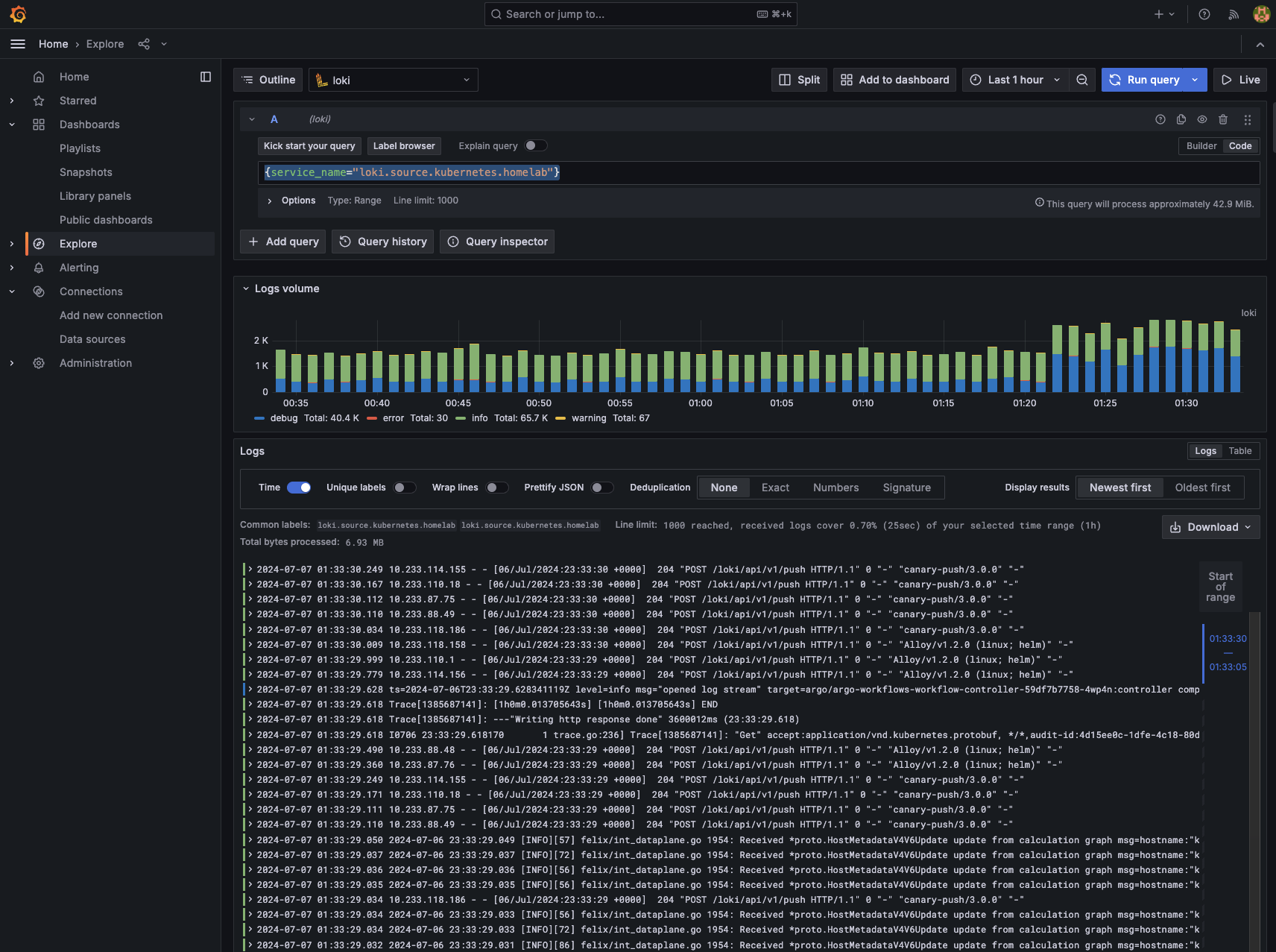 Cluster Logs